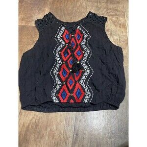 Shop The Trends Top Womens Small Black Sleeveless